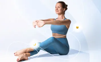 Стретчинг с массажным ролом