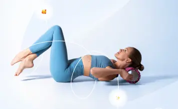 Стретчинг с массажным ролом